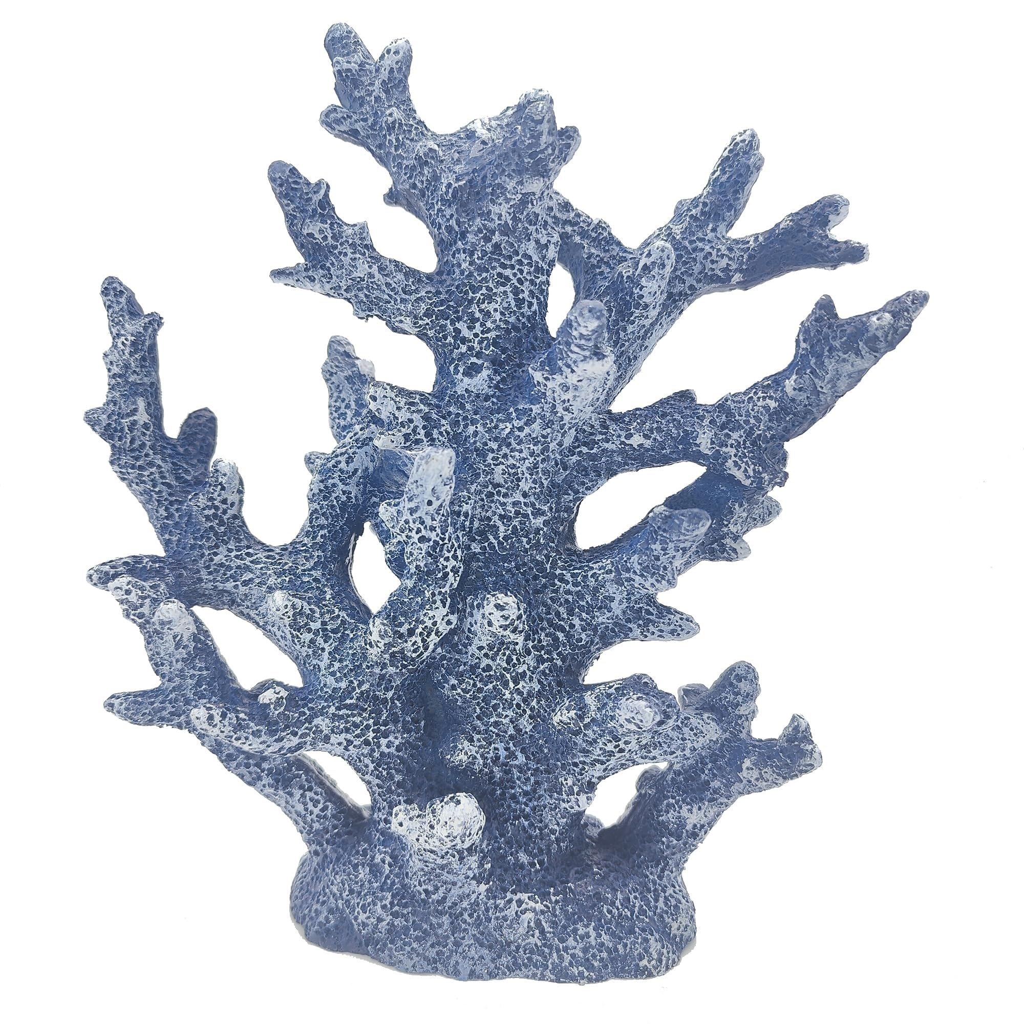 THE WHITE SHOP Beach Coastal Decor Coral Reef Home Decor Coral Statue Sculpture Home,Desk,Bathroom,Desktop Shelf Statue,Marine Themed Gifts (Size : WHITE)