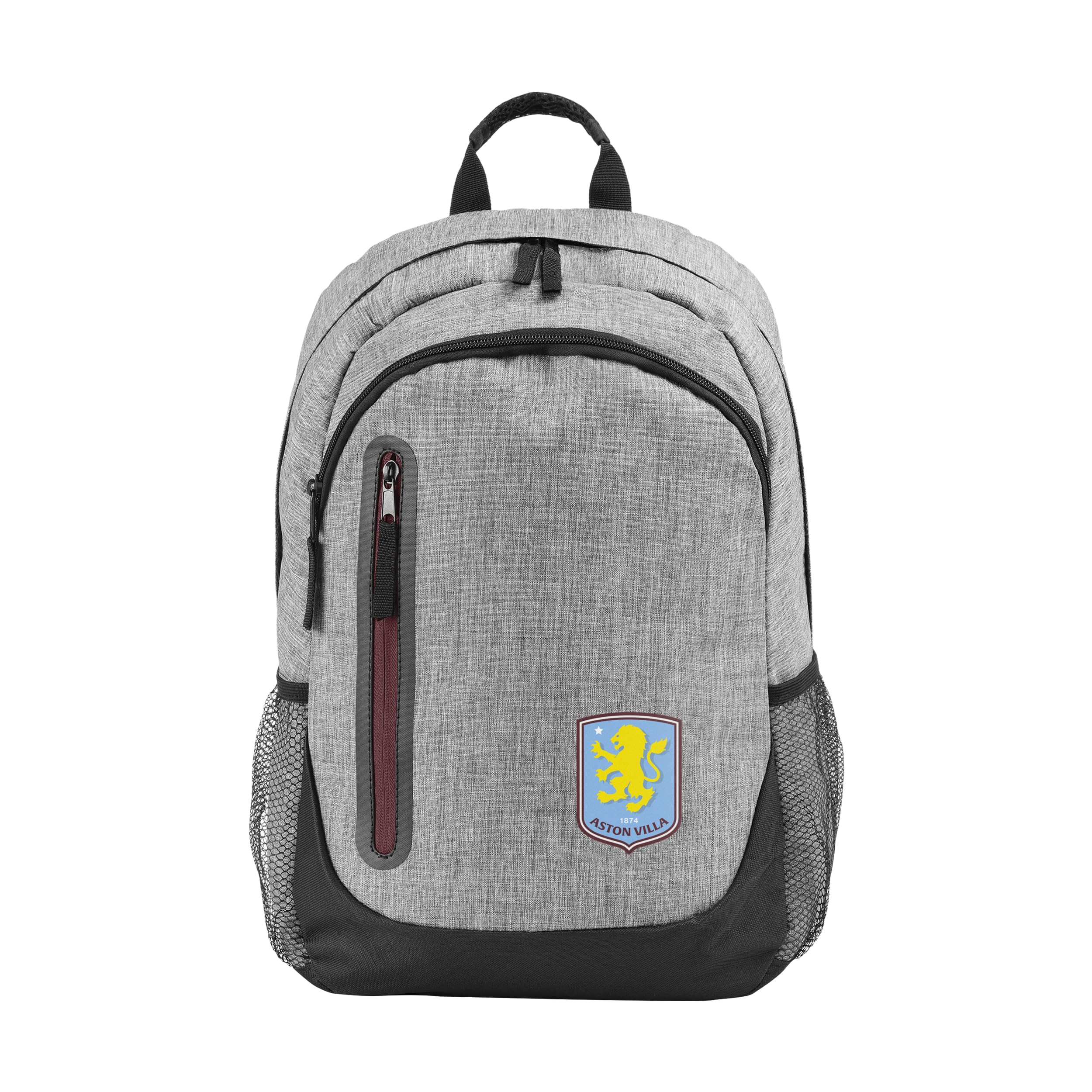 FOCO Officially Licensed Aston Villa FC Grey Football Backpack
