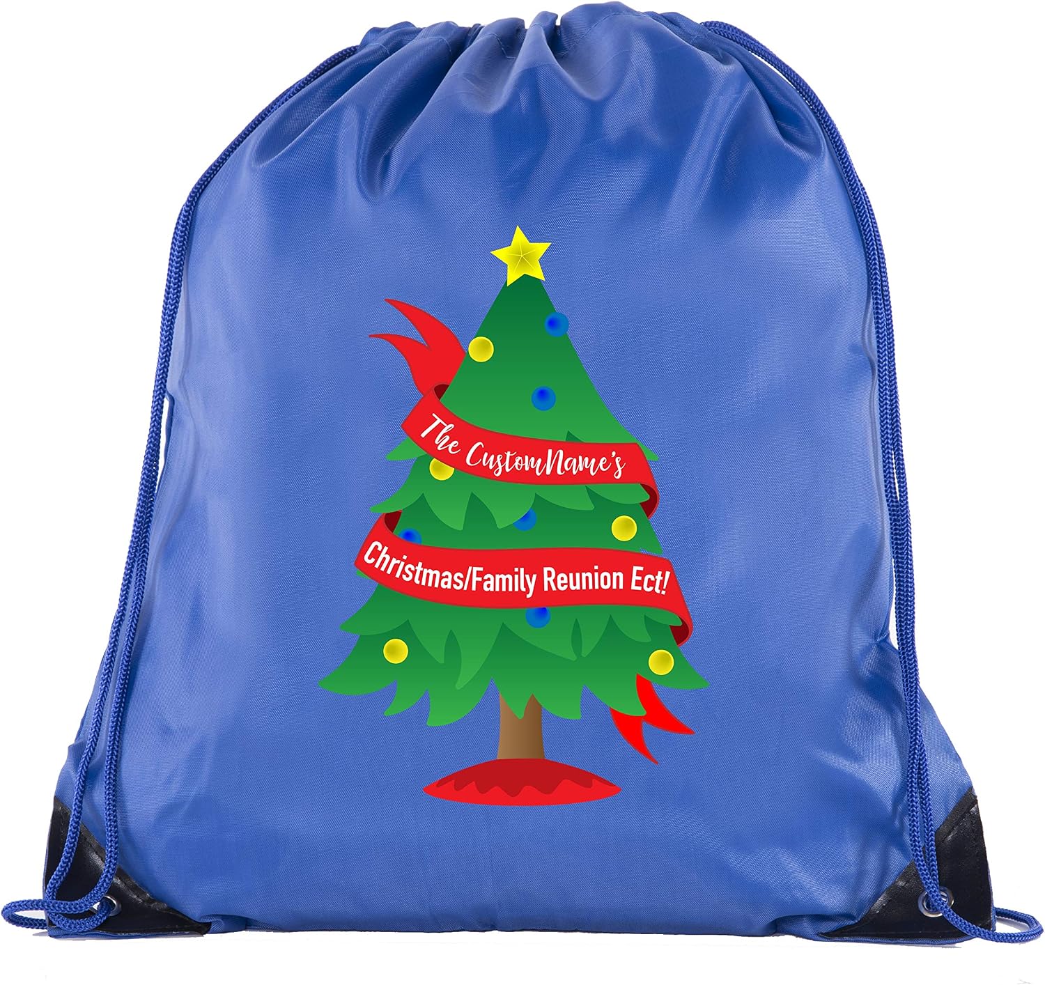 Christmas Tree Banner with custom name- Family Reunion Party Favor Bags