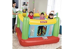 Fisher-Price Hoopster Inflatable Bouncer with Built-in Pump