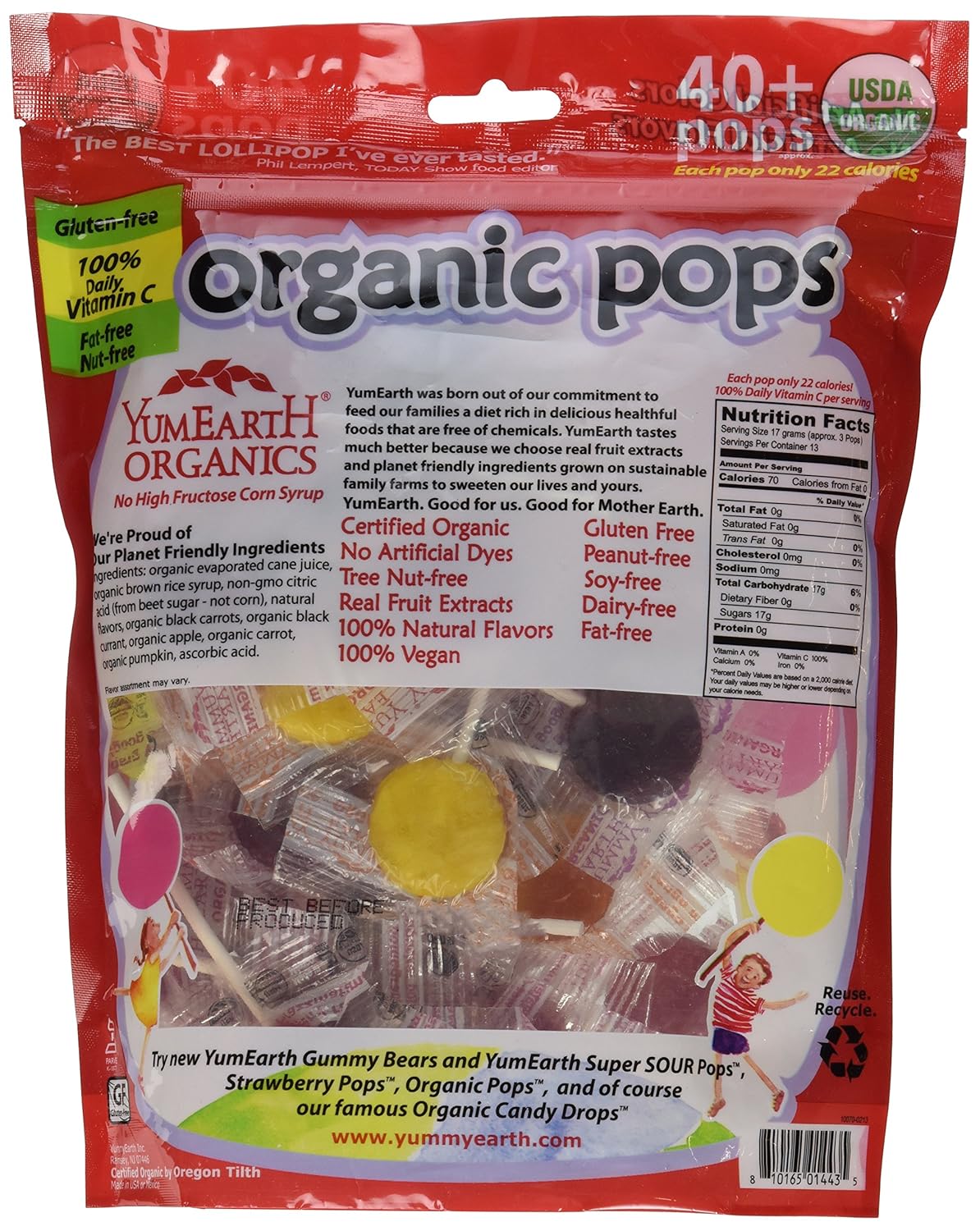 Yummyearth Lolli Pop Family Size