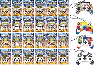 JA-RU Squishy Foam Play Controller Toy (24 Controllers Assorted) Mini Squish Console Command Stress Relief Toys with Carry Cord. Smushy Party Favor Collectible Fidget for Kids, Teen, & Adult. 3362-24