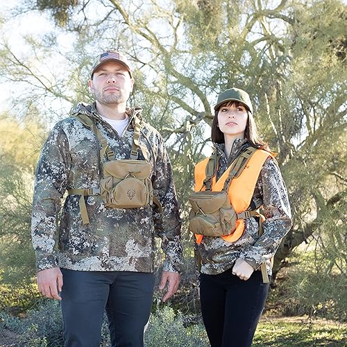 Miniatura 2 de Boundless Performance Arnés binocular Chest Pack - Nuestra funda de arnés Bino es ideal para caza, senderismo y disparo. Las correas bino aseguran