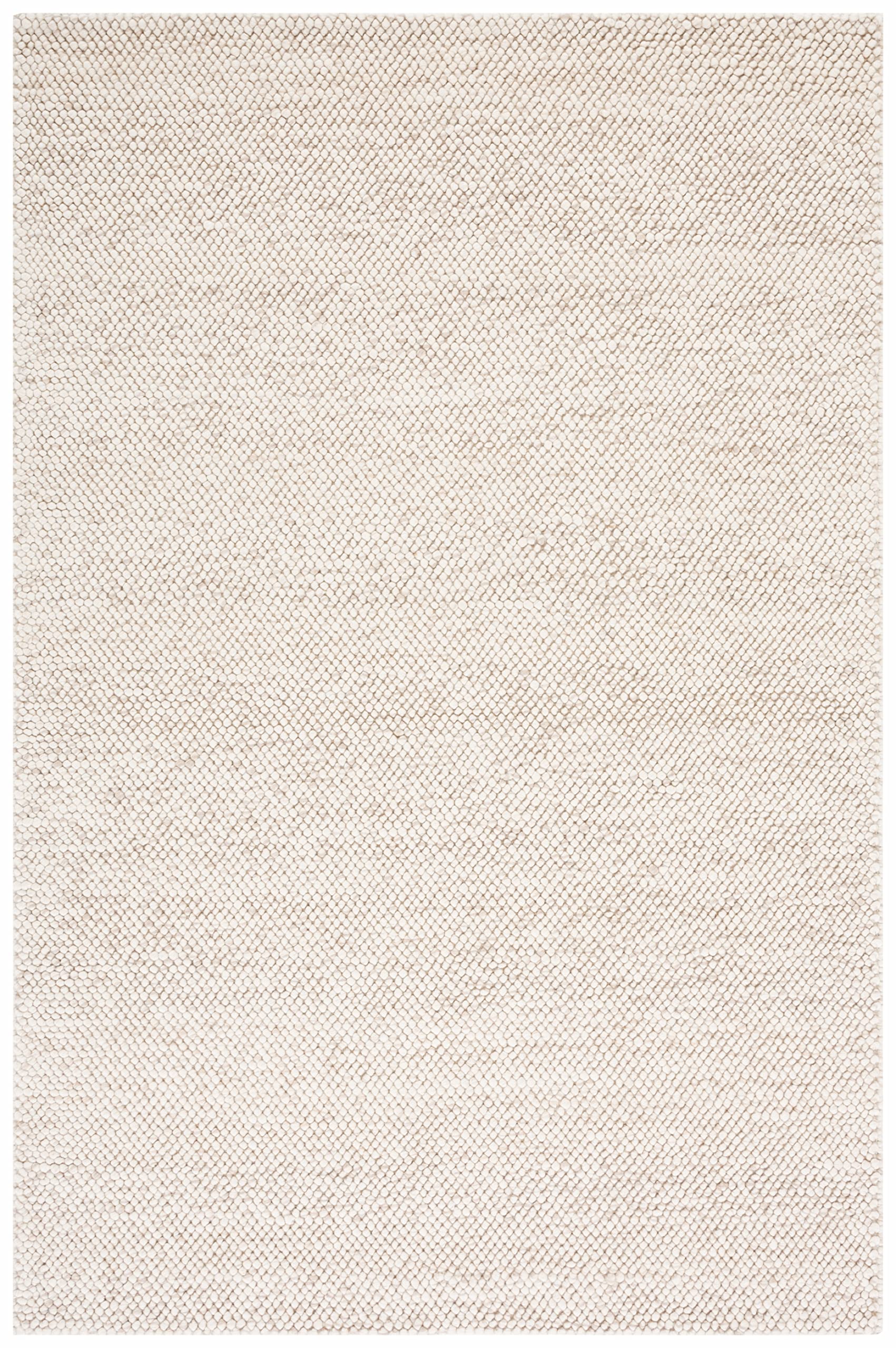 SAFAVIEH Natura Wool Area Rug 3'x5', Coastal Beige & Ivory NAT425B
