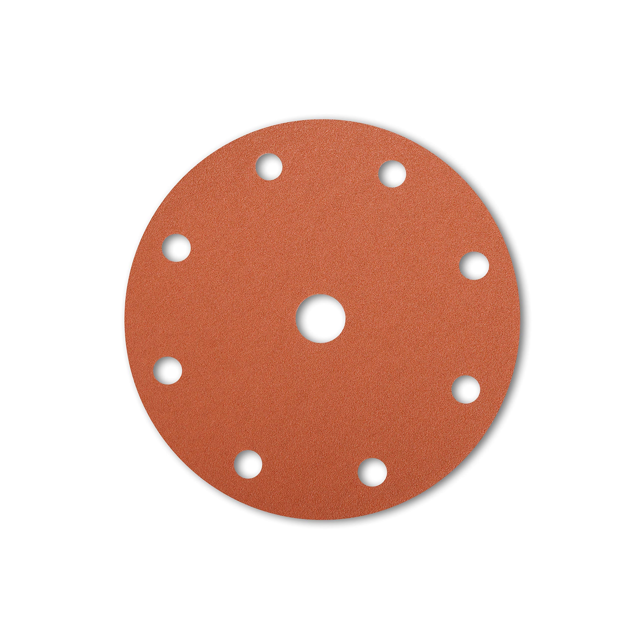 Starcke 542C7K - Discos abrasivos (150 mm de diámetro, 9 agujeros, 50 unidades, grano: 80, 50 unidades)