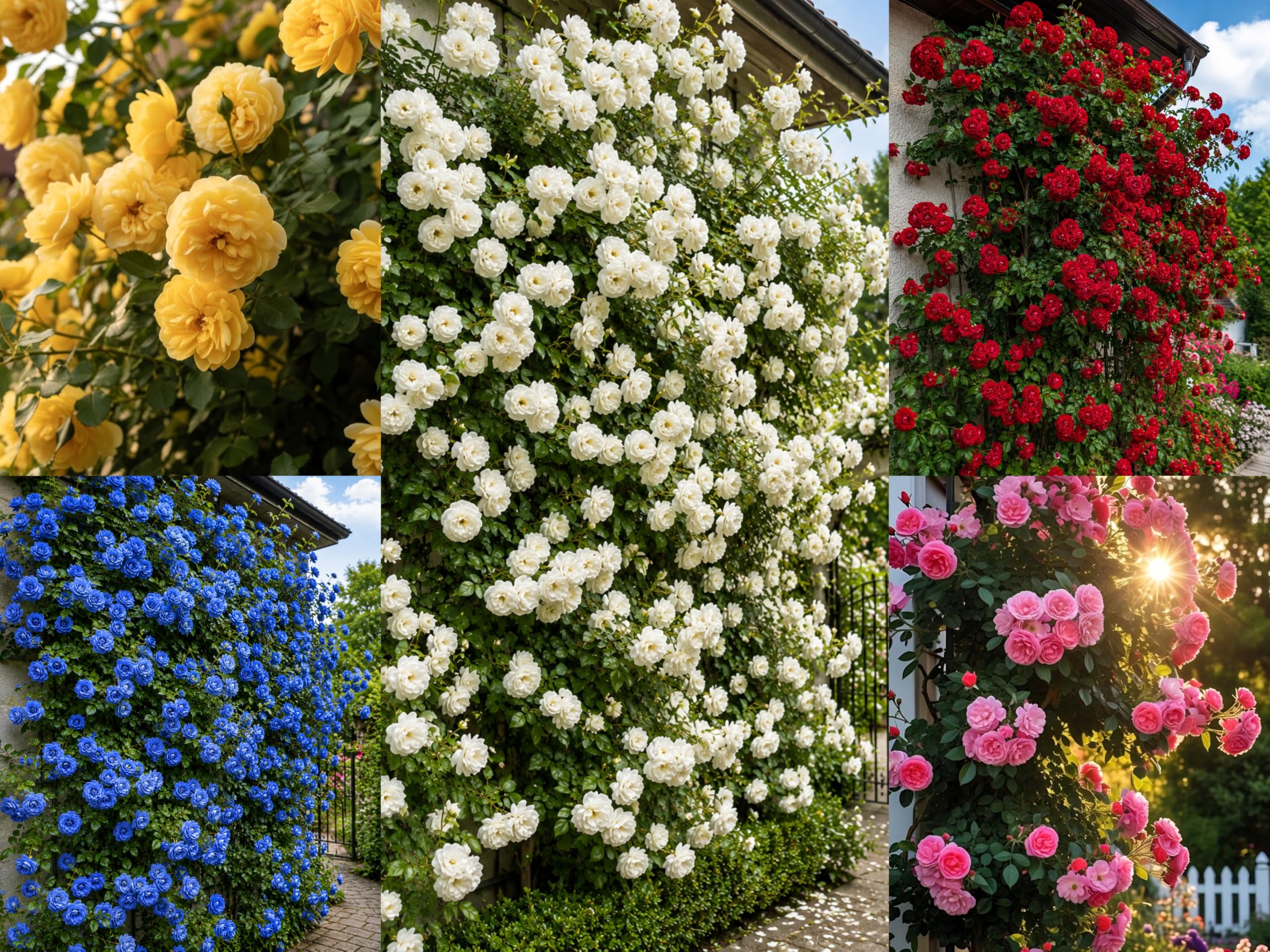 Climbing Rose Flower Seeds, 75 Seeds Pack, Year-Round Blooms (5 MIX) | Hybrid-image-44