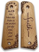 Vista 6 de for 1911: Full Size Wooden Handgun Grips with Bible Verses Series - Fits a Wide Range of 1911 Models - 1911 Accessories