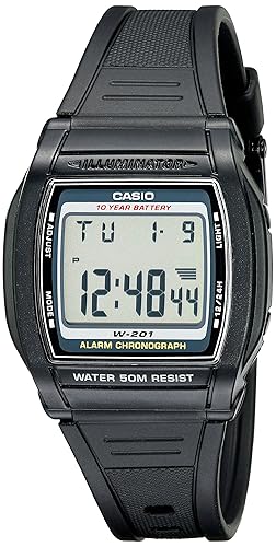 Men's W201-1AV Alarm Chronograph Watch