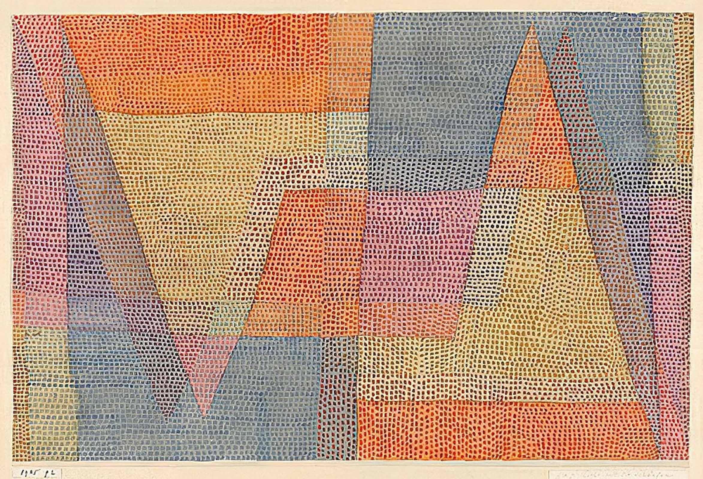 ARTXLXXBN Famous Prints Artwork Pictures Poster Painting Art The light and the sharpness by Paul Klee Artwork Landscape Pictures for Home Decor 60x90cm
