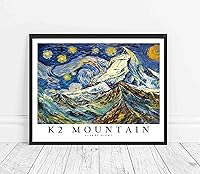 Vista 20 de Blanca Peak - Póster impreso de noche estrellada, arte de pared de montaña Blanca Peak, decoración de arte para dormitorio, obra de arte de cumbre