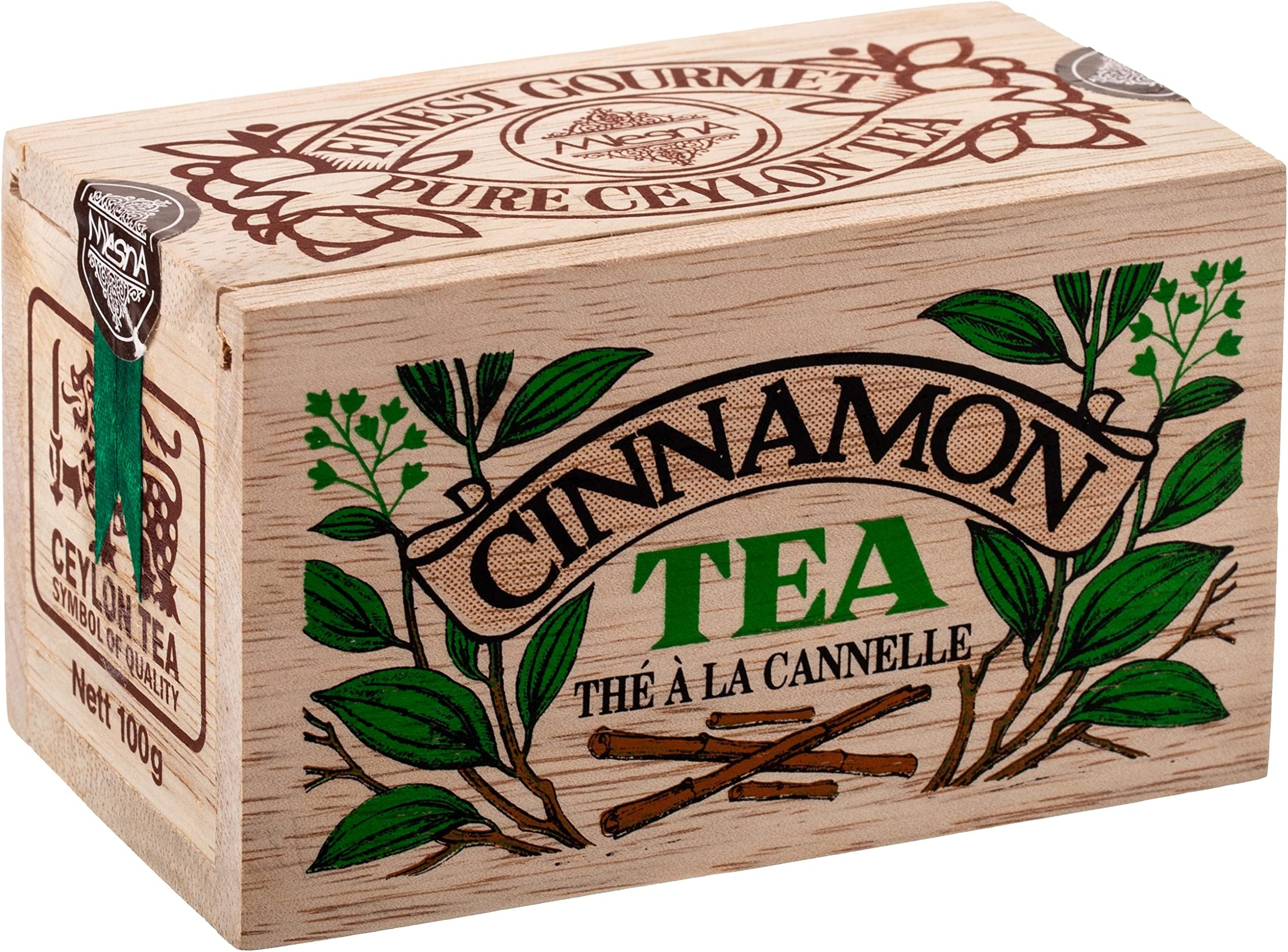 MLESNA Cinnamon Tea, Finest Gourmet Pure Ceylon Tea, 100Gr