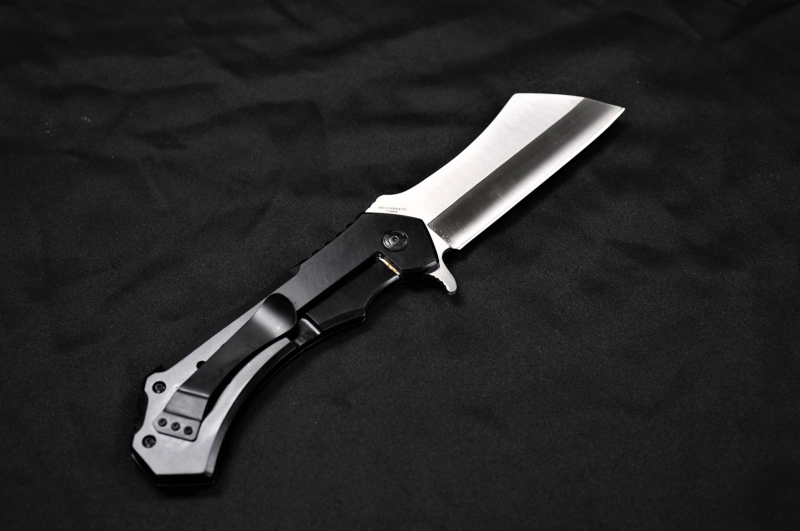 STEC 12inch Rugged Chef Field Tactical Folding Cleaver Pocket Knife