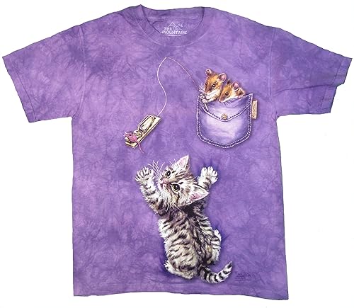 The Mountain Camiseta para hombre atrapado ratón gato