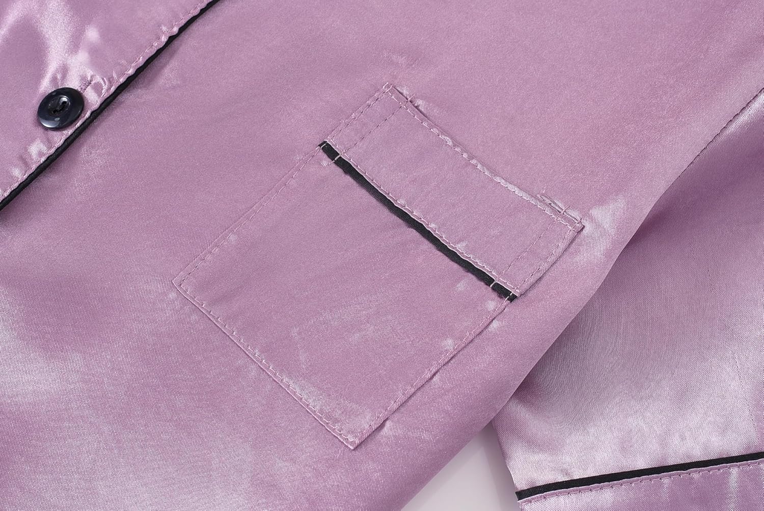 Satin Summer Pajamas for Big Girls Unisex Kids Silk Button Down Short Sleeve & Shorts PJS Size 8-16 - Image 4