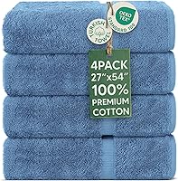 Vista 17 de Chakir Turkish Linens - Toallas turcas de 100% algodón, suaves y absorbentes (4 paños, color gris)