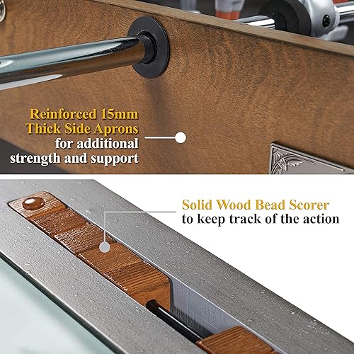 Vista 60 de Barrington Futbolín de fútbol de múltiples estilos, diseños duraderos y elegantes con pelotas de fútbol deportivas de mesa, perfectas para salas