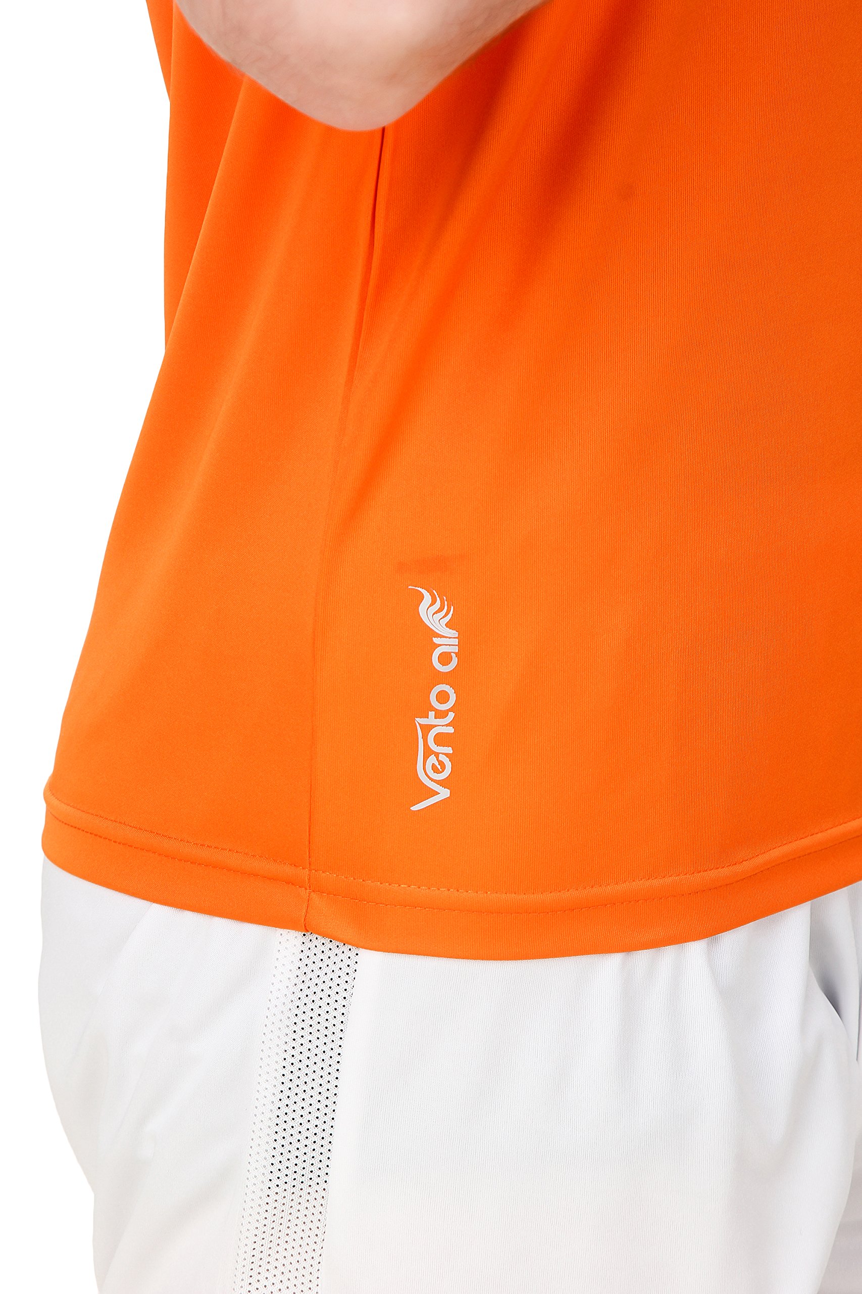 Nivia Encounter 2004S5 Polyester Football Jersey Set, (Orange/White, Small) 2