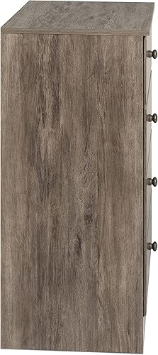 Miniatura 5 de Prepac Astrid - Cómoda de 4 cajones, color gris a la deriva