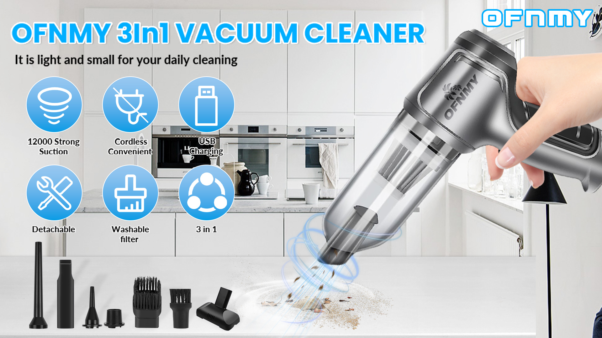 Tnfeeon Mini Handheld USB Vacuum, Best
