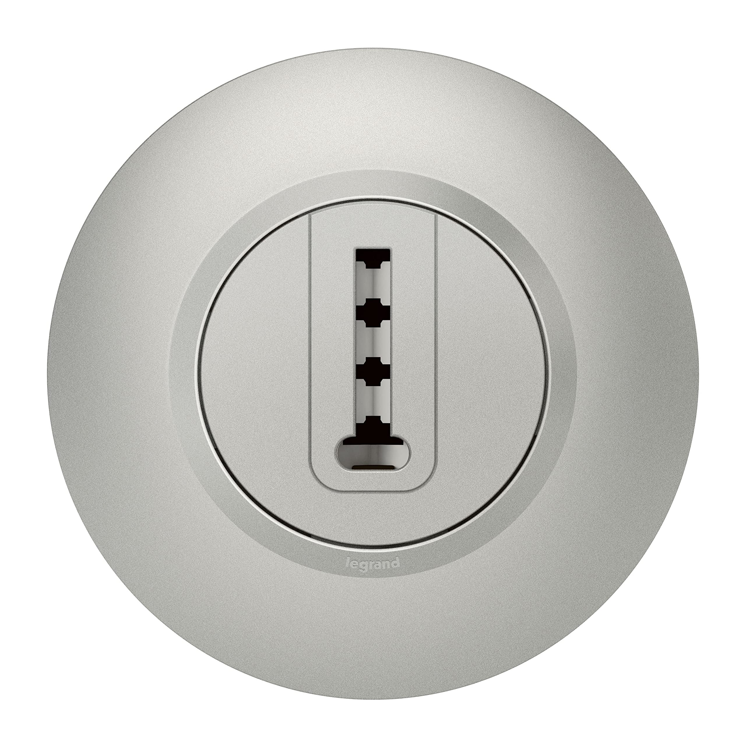 Legrand LEG95078 Tel T Aluminium DEC CPT Dooxie Telephone Socket in T Aluminium Complete Deco - Image 2