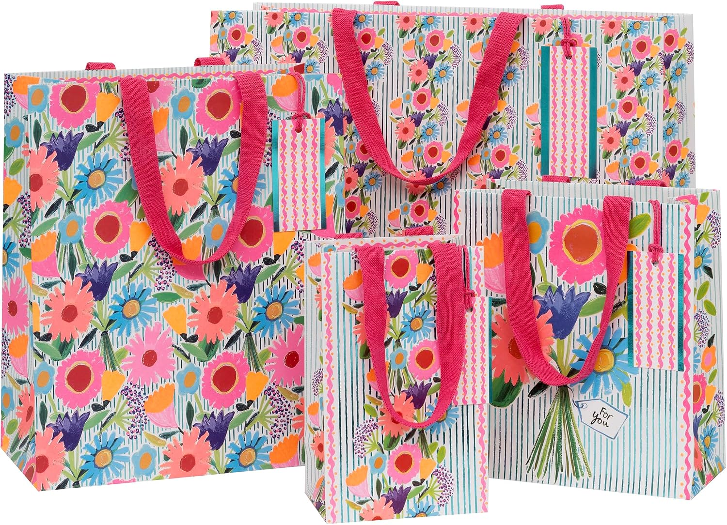 Glick Large Gift Bag - Bouquet Edit Design - 260 x 315 x 135mm