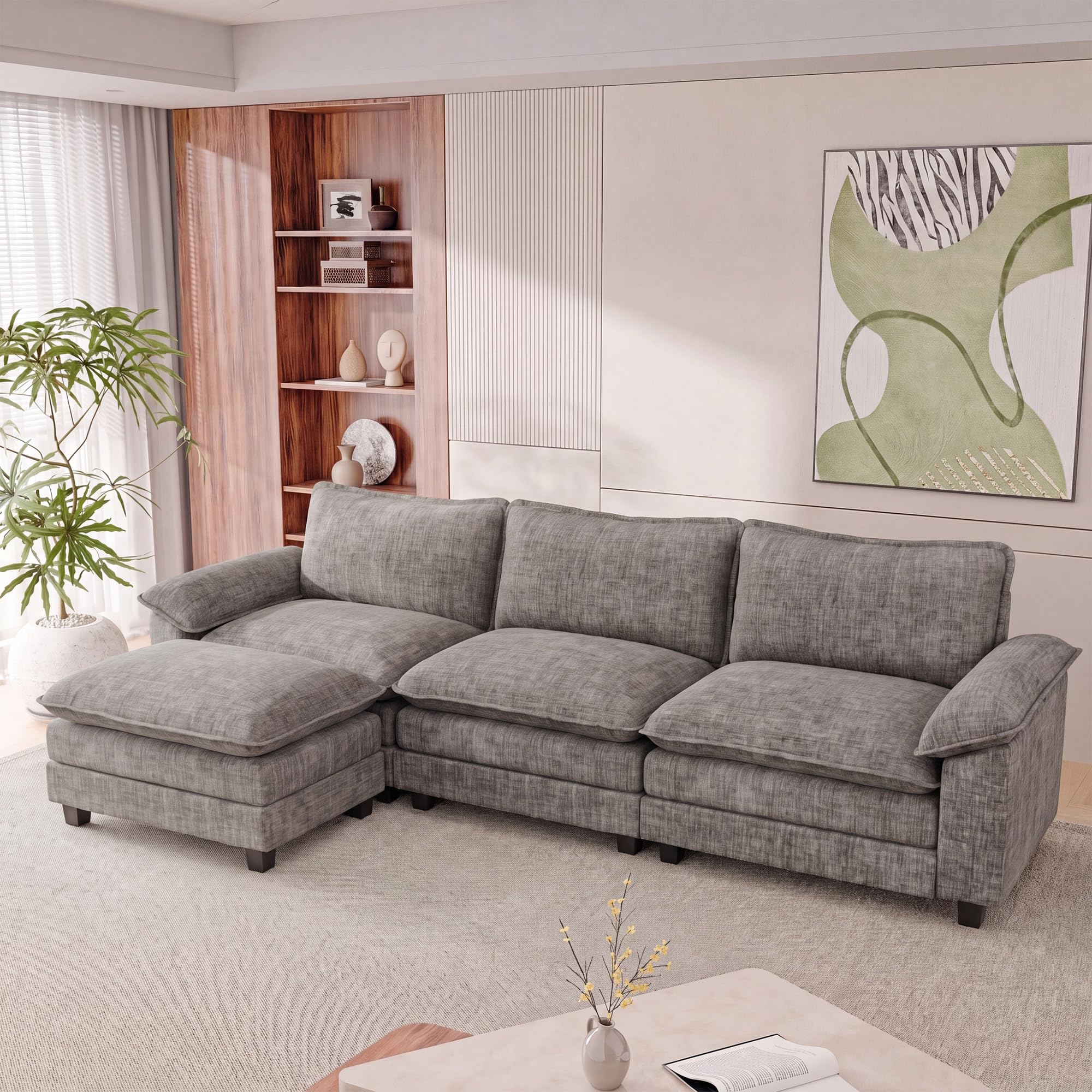 Homall L-Shaped Chenille Sectional