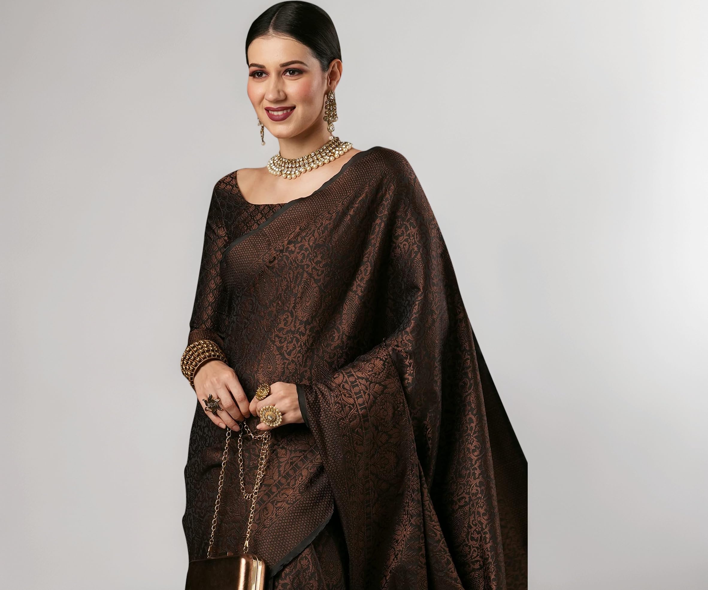 Women's Kanjivaram Pure Soft Silk Saree For Women Saree With Unstitched Blouse Piece |Soft banarasi saree for women|silk saree pure silk