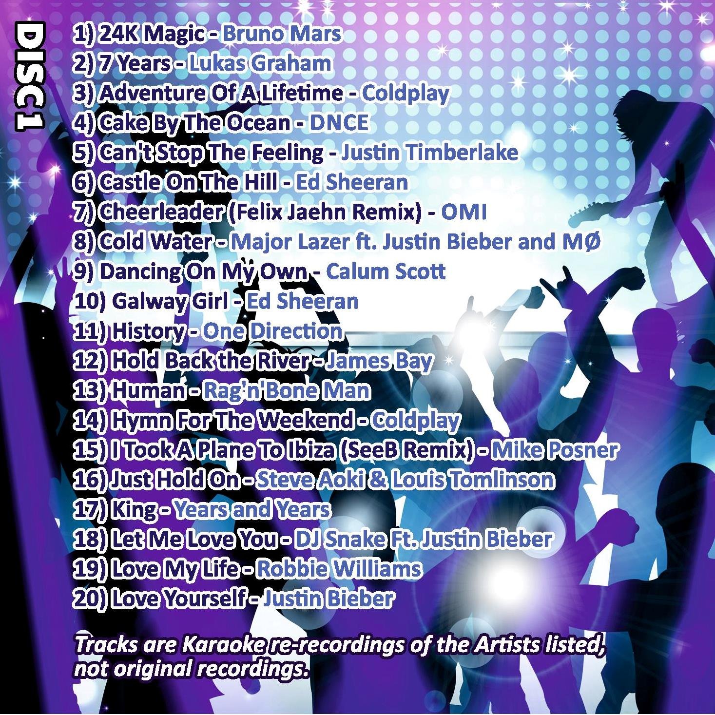 Mr Entertainer Big Hits of Chart Boys - Double G G) Pack. 40 Top Songs. chansons masculines modernes de garçons