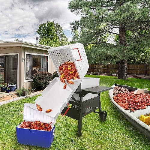 Miniatura 4 de CreoleFeast CFB1001A Caldera de mariscos de cangrejos de cangrejo de cangrejo, estufa de un solo saco para exteriores, cocina de gas propano y