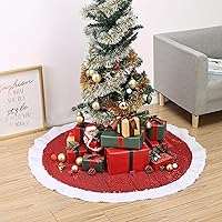 Vista 32 de Mr. Pen Christmas Tree Skirt - 48 inches, Faux Fur, White