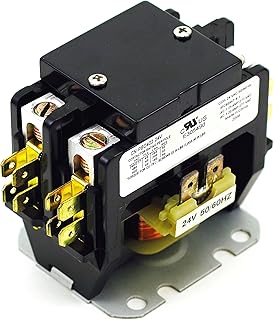 YuCo CN-PBC402-24V DEFINITE PURPOSE CONTACTOR 40A 2P 24V 40 FLA 50 RES FITS DP30C2P-F AC & HEATING CONTACTOR AIR CONDITIONING CONTACTOR HVAC CONTACTOR