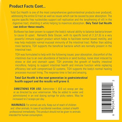 Miniatura 10 de Ramard Total Gut Health Suplemento de caballo para la digestión, suplemento de polvo de caballo para la salud gastrointestinal y equilibrio
