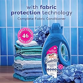 Suavitel Complete Liquid Fabric Softener, Fabric Conditioner, HE Compatible, 46 Small Loads, Field Flowers Scent, 46 fl oz Bottle