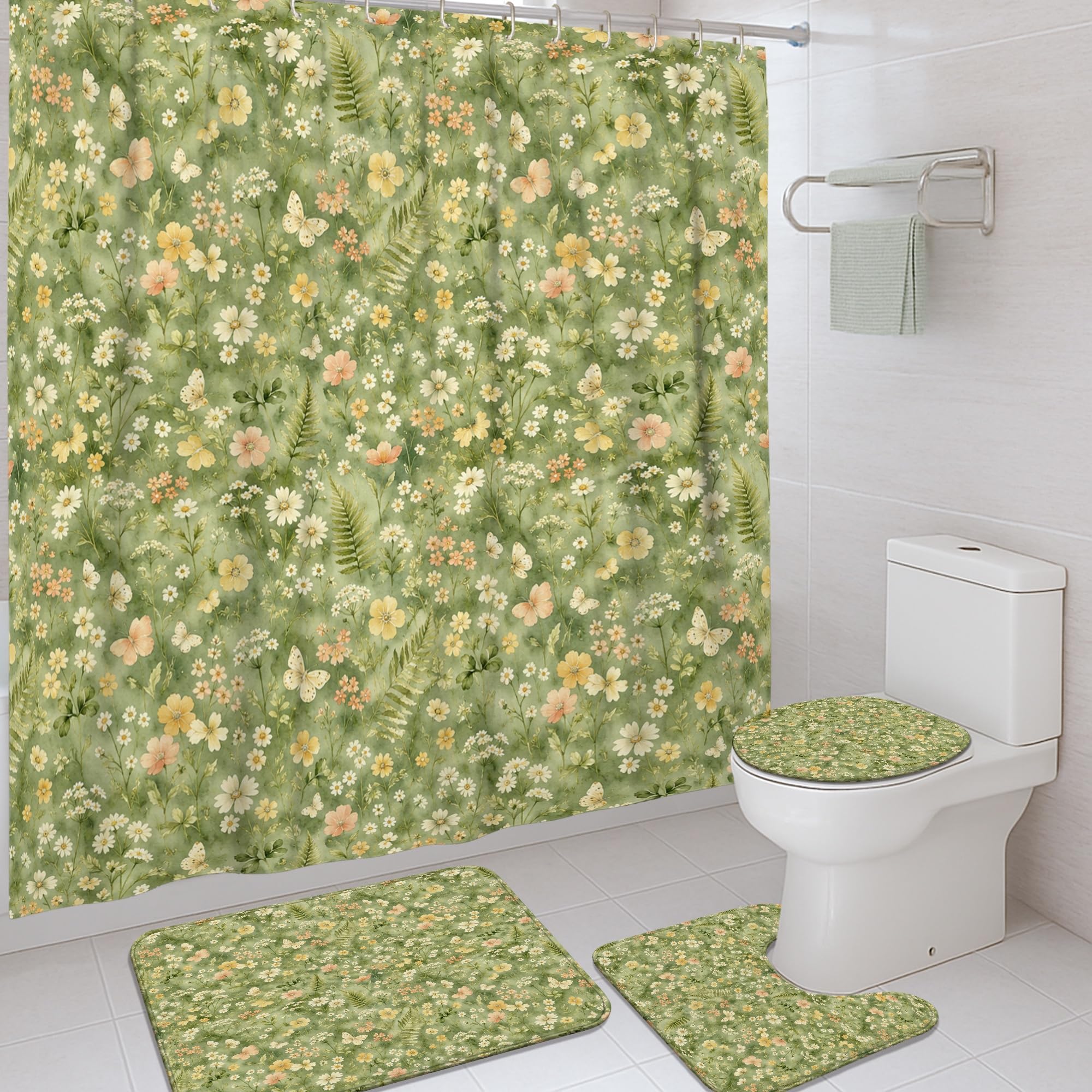 Rideaux de douche lavables 183x183 pour éviter les inondations de baignoire en appartement