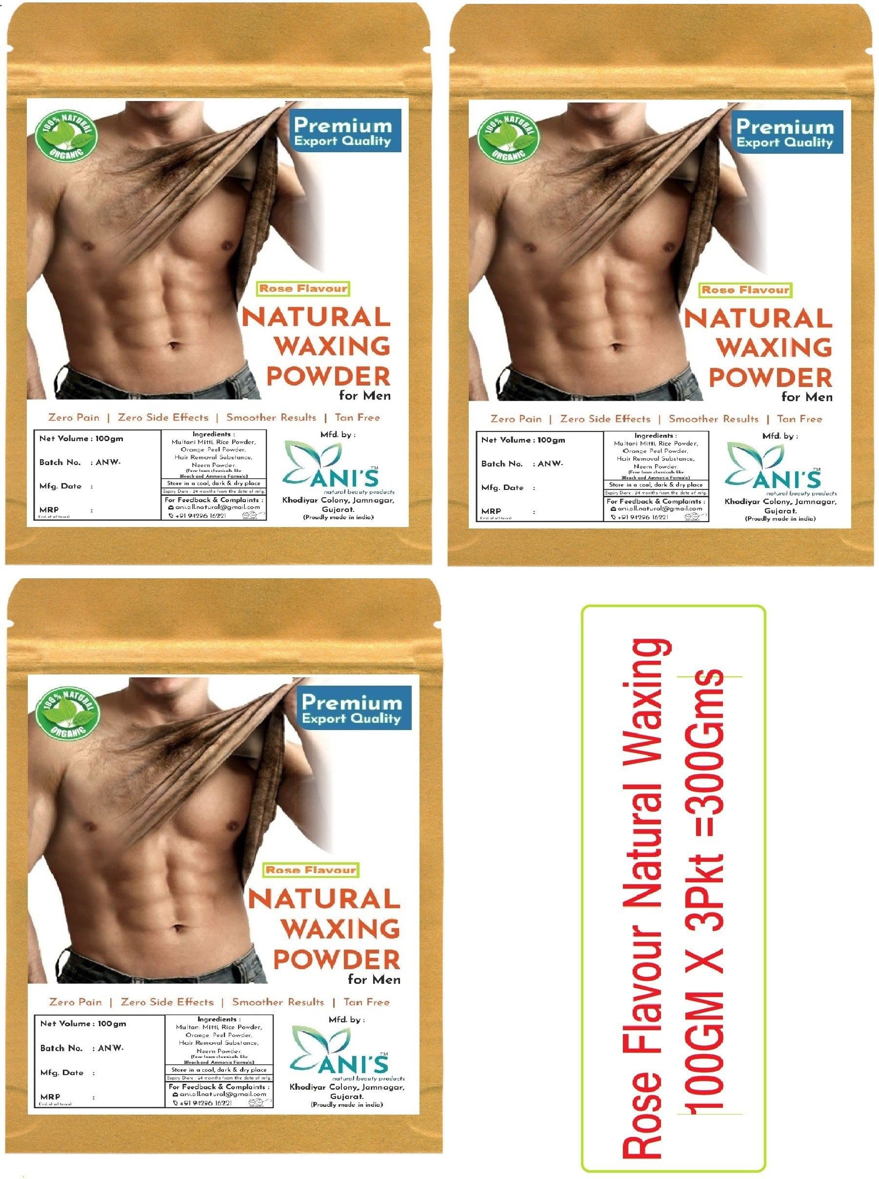 Anis Sandalwood Hair Removal Wax Powder, Instant Painless Hair Remover for Men and Women, Natural Hair Removal Solution, Set of 3,Hydrating, Moisturizing, Nourishing, Brightening-image-22