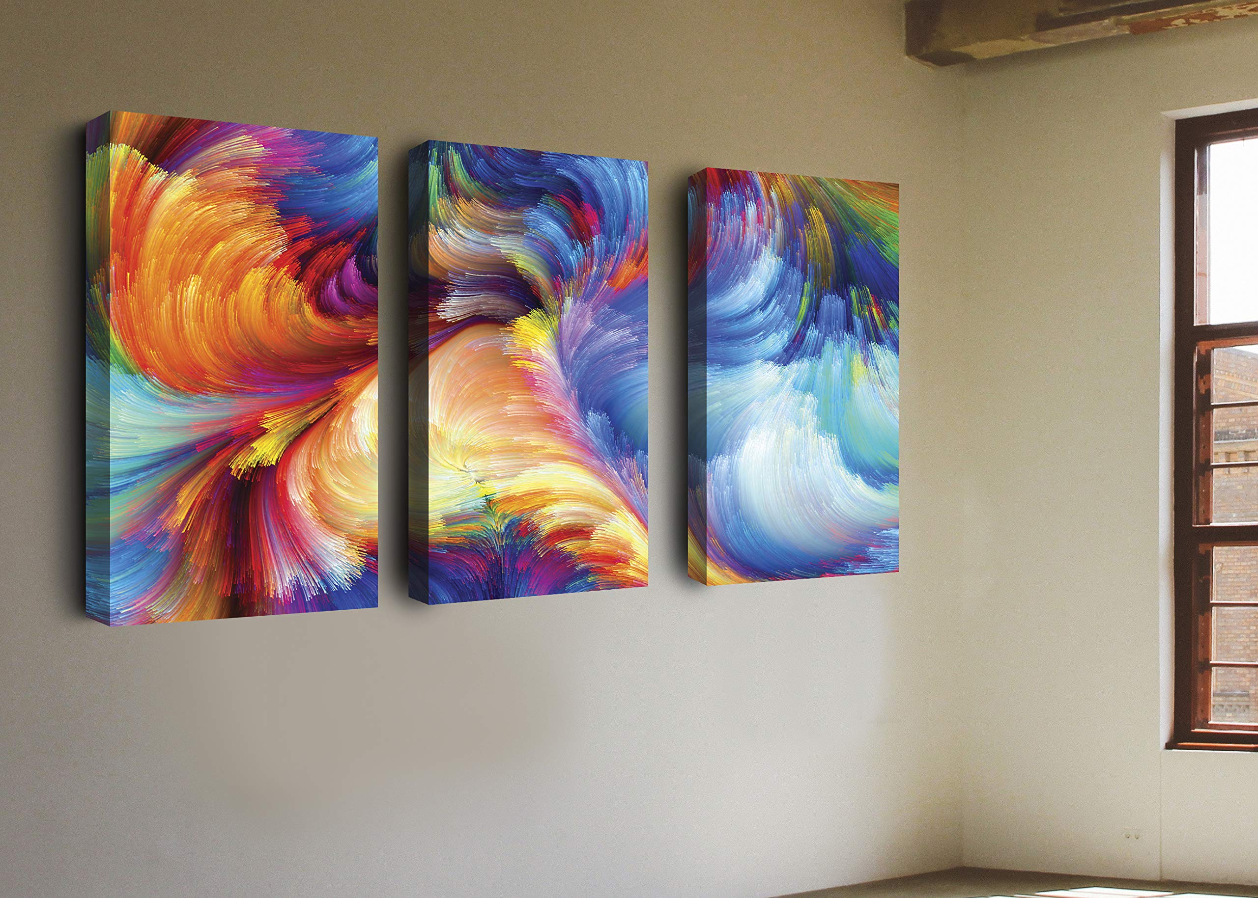 Tableaux en PES multicolores Homemania pour salon moderne