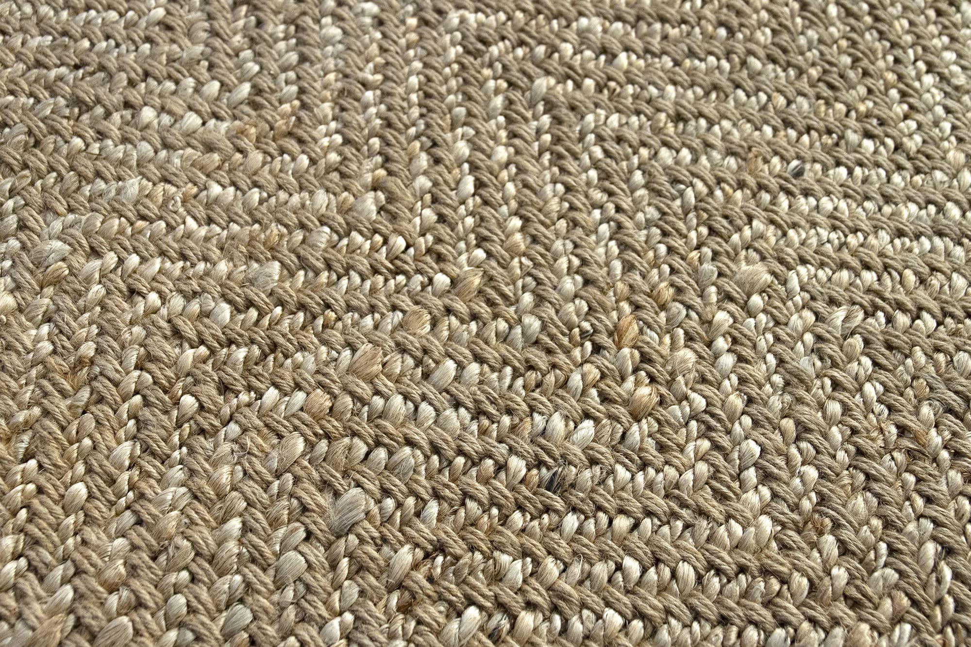 HAMID - Alfombra de Yute Alcázar, 100% Fibra de Yute Natural, Alfombra Suave, Tejida a Mano, Alfombra de Salón, Comedor, Dormitorio, Pasillos, Entrada - Natural, (150x80cm)