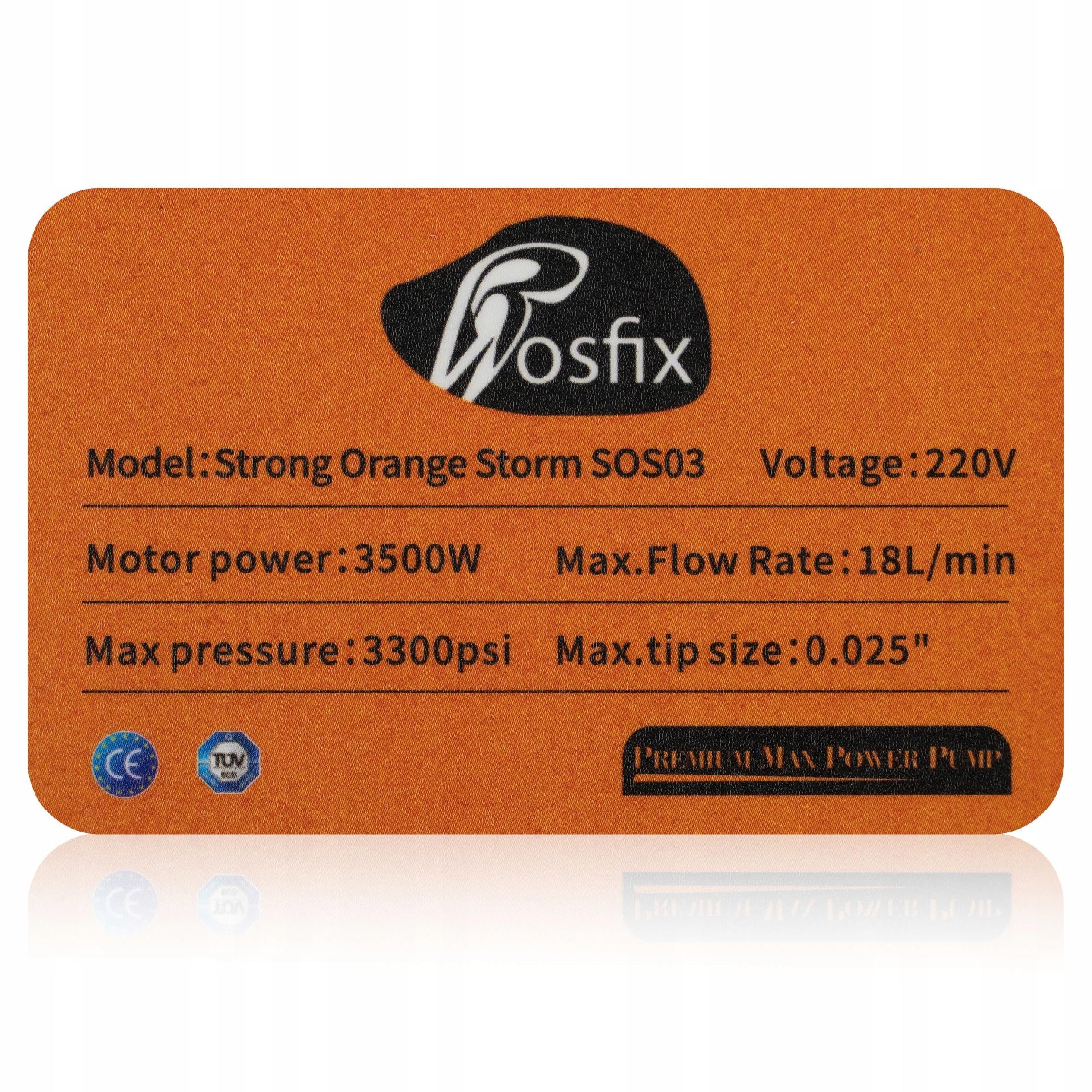 ZESTAW AGREGAT MALARSKI HYDRODYNAMICZNY ROSFIX 3500W 21M WĄŻ LANCA FILTRY