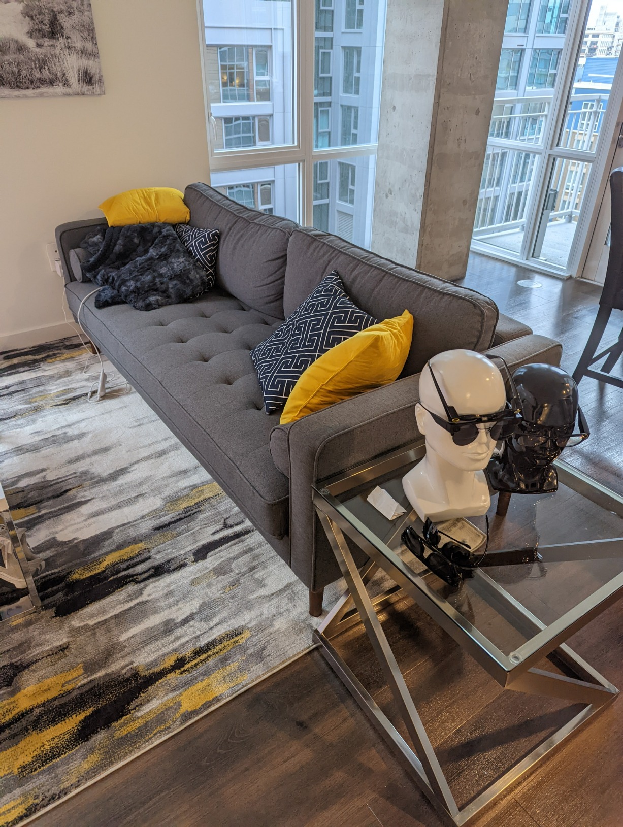 100/mo Finance Nouhaus Module, Sleeper Sofa Bed Couch. 7ft Luxury