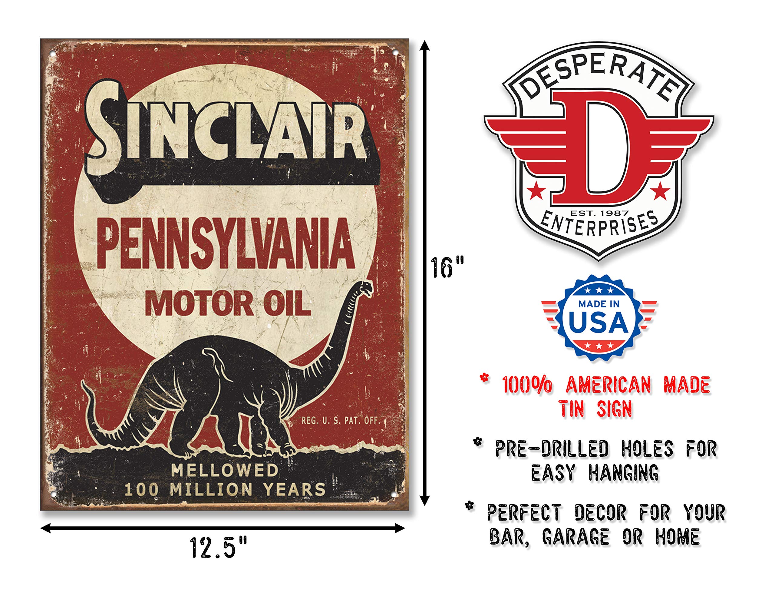 Amazon.com: Desperate Enterprises Sinclair Pennsylvania Motor Oil