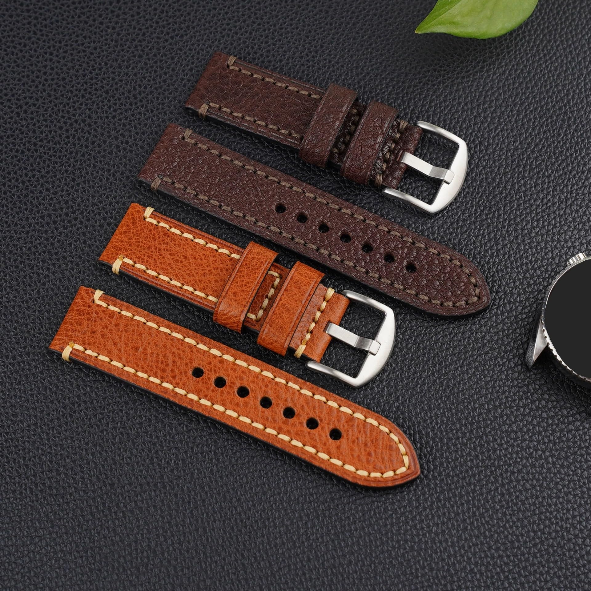 18 20 22 24 26mm skórzany pasek do zegarka akcesoria unisex moda retro codzienna opaska sportowa
