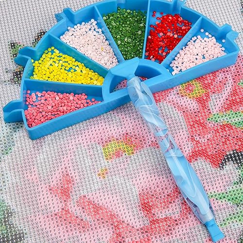 Miniatura 64 de RovyFota Bolígrafo de pintura de diamante, resina, azul, 5D, herramientas de pintura de diamante, hobby