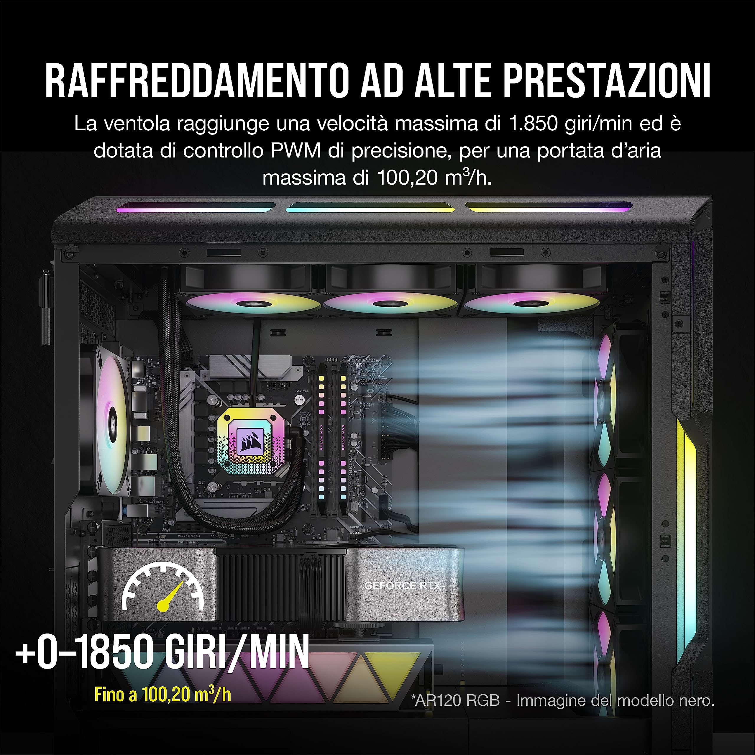 Corsair iCUE AR120 RGB Digital 120mm Compatibile con ARGB Ventole - Confezione da Tre - Bianco