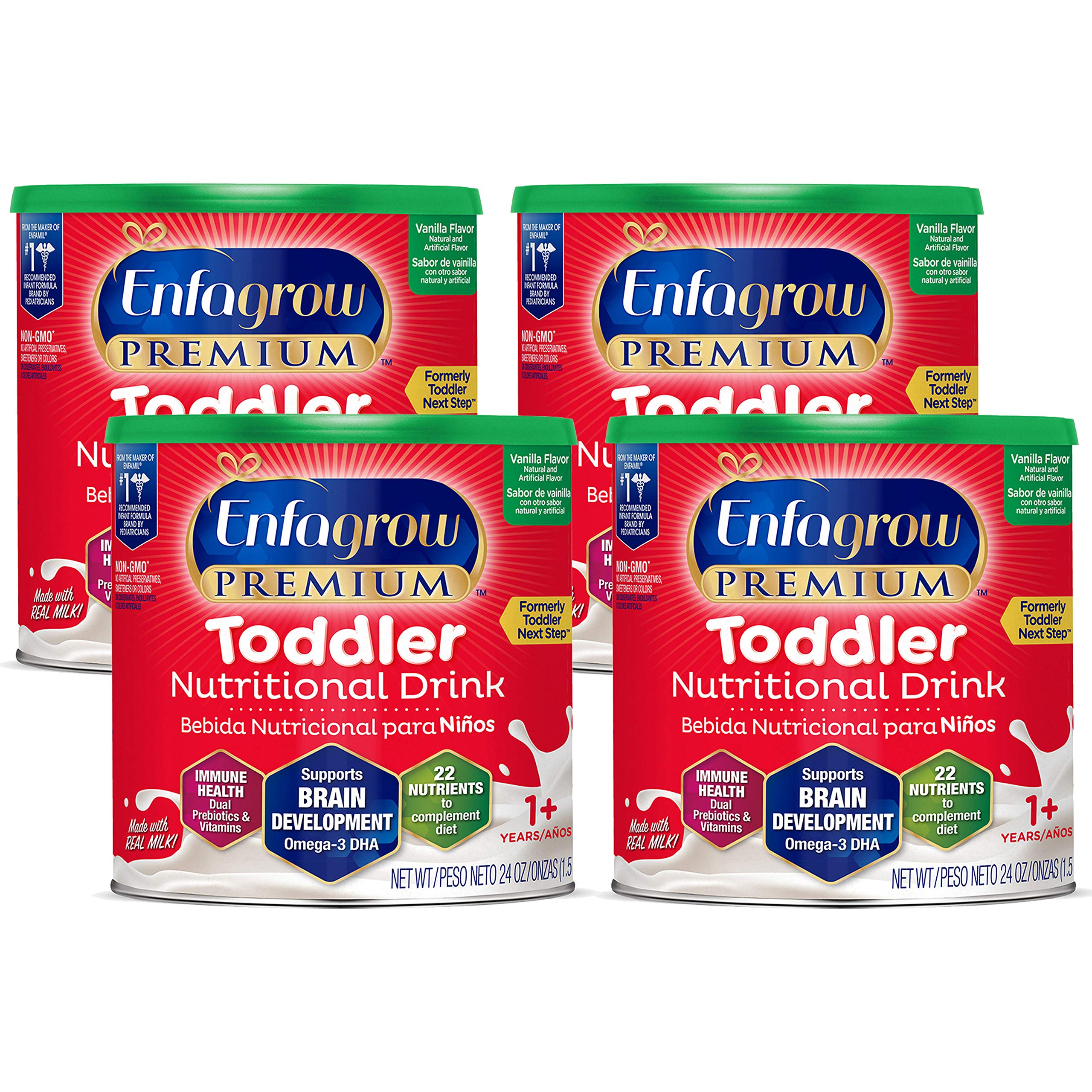 Enfagrow PREMIUM Toddler Nutritional Drink, Vanilla Flavor, Omega3 DHA