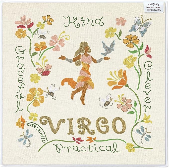 Catstudio Virgo Astrology Fine Art Print - 8x8 | Zodiac Inspired Gallery Wall Art