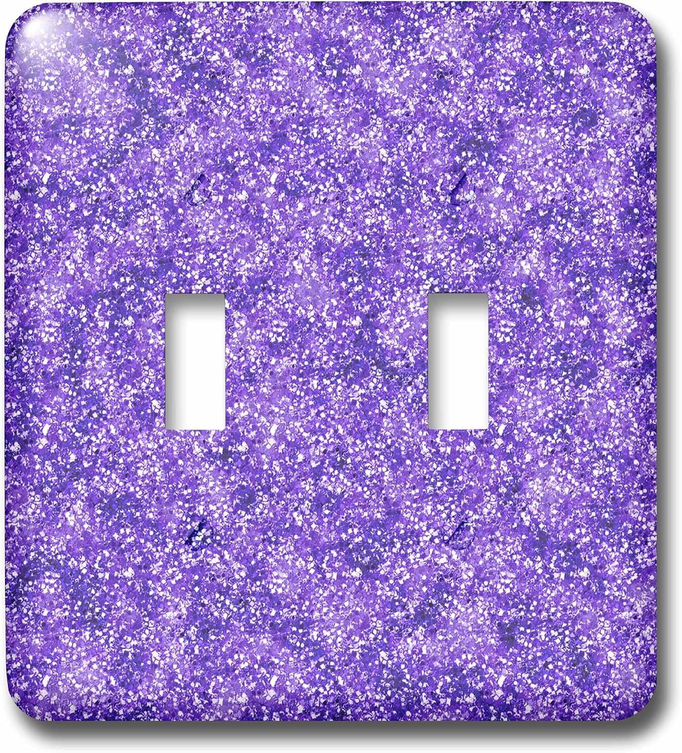 3dRose LLC lsp_41103_1 Purple Glitter Single Toggle Switch