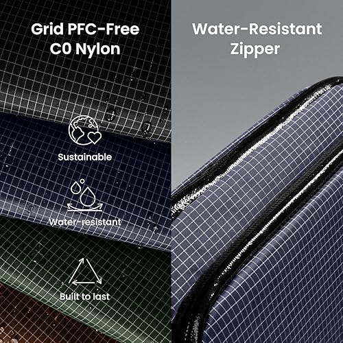 Vista 143 de tomtoc Estuche organizador de accesorios de viaje para electrónicos y cables, para teléfono, Airpods, unidad USB y artículos diarios y esenciales