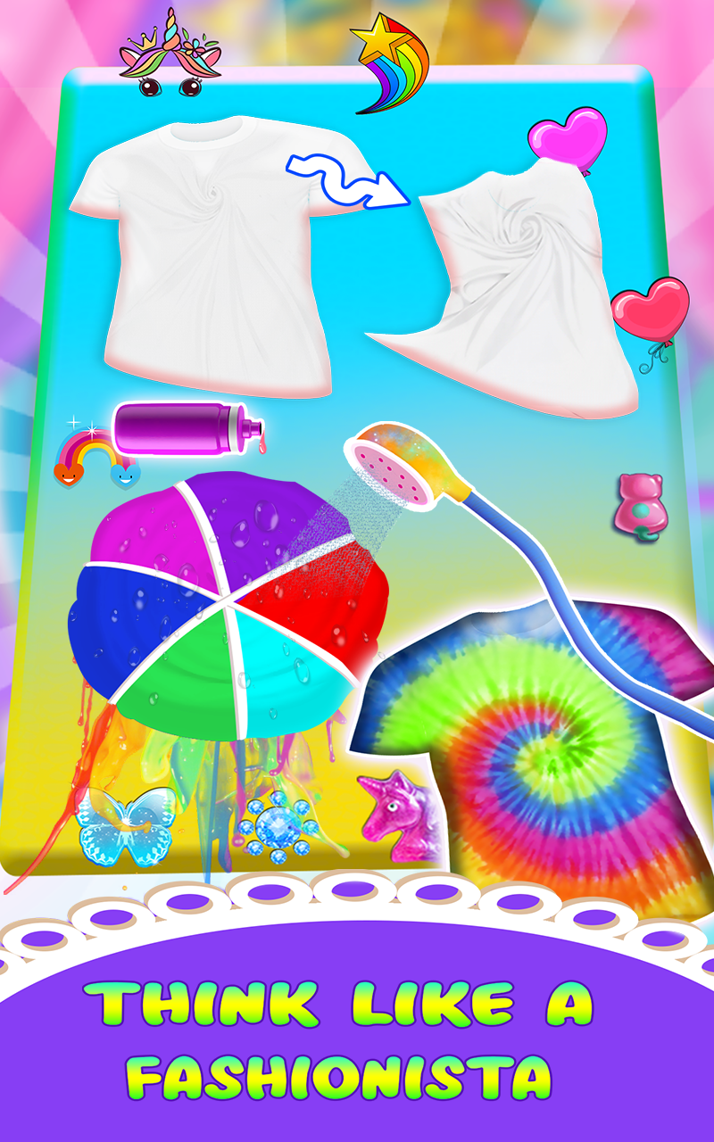 Tie Dye Dress Design Game App on Amazon Appstore