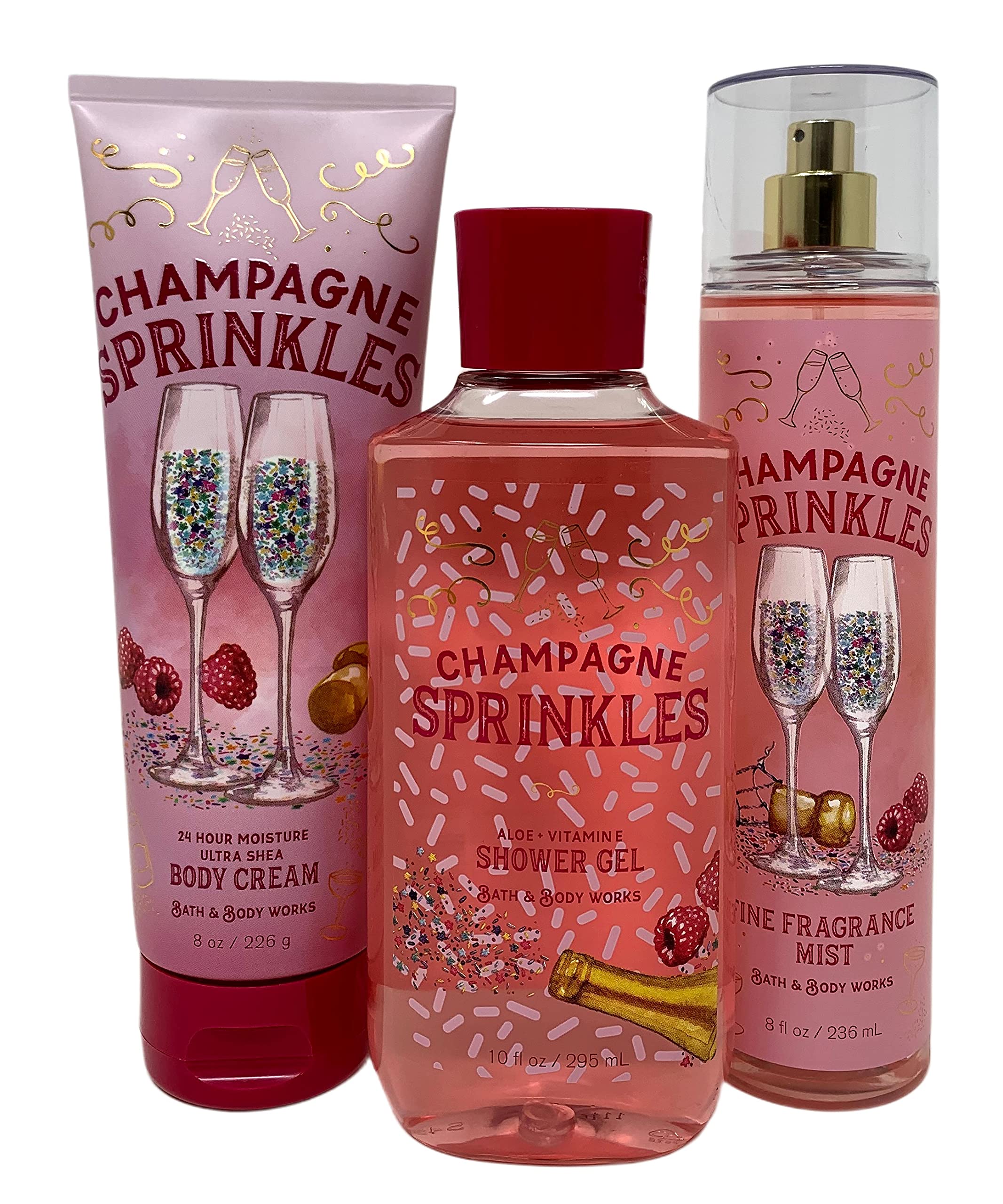 Buy Bath & Body Works CHAMPAGNE SPRINKLES Trio gift set Fragrance