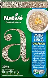 Aveia em Flocos Finos Orgânica, Native, 250 g